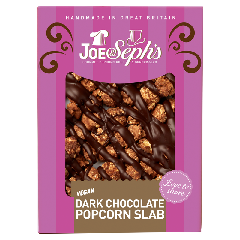 Vegan Dark Chocolate Popcorn Slab 115g