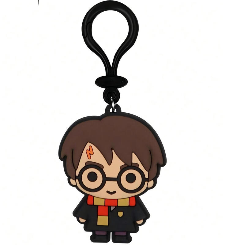 Harry Potter Keychain Bag Clip Keyring Officially Licensed Wizarding World Harry Potter Chibi Style PVC Figural Authentic Merchandise Premium Collection Birthday Christmas Gift For Fans Backpack Decor 1Pc