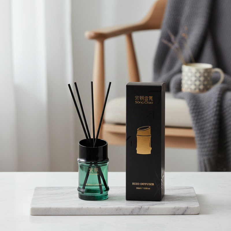 Bamboe Breeze diffuser · premium editie geur: lenteregen & serene thee 18*5,5*5,5 cm