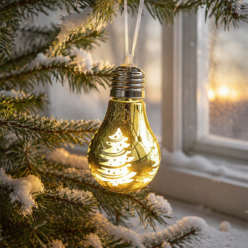 Huacan Kerstdecoratie-lamp Goud