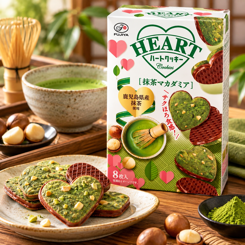 FUJIYA Matcha & Macadamia Koekje 56 g