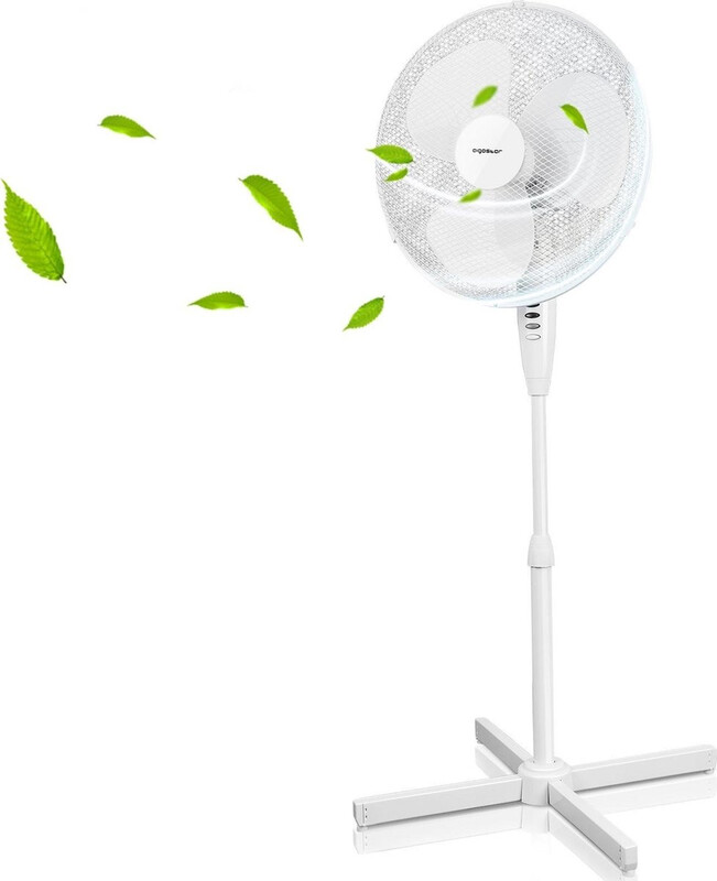 Aigostar Daisy – mechanische staande ventilator op driepoot – 40 W – wit