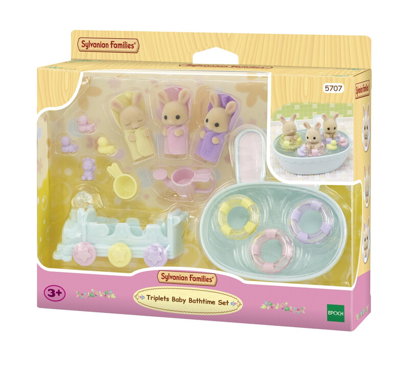 Sylvanian Families Coffret de Jeu Bébé Triplets Bain