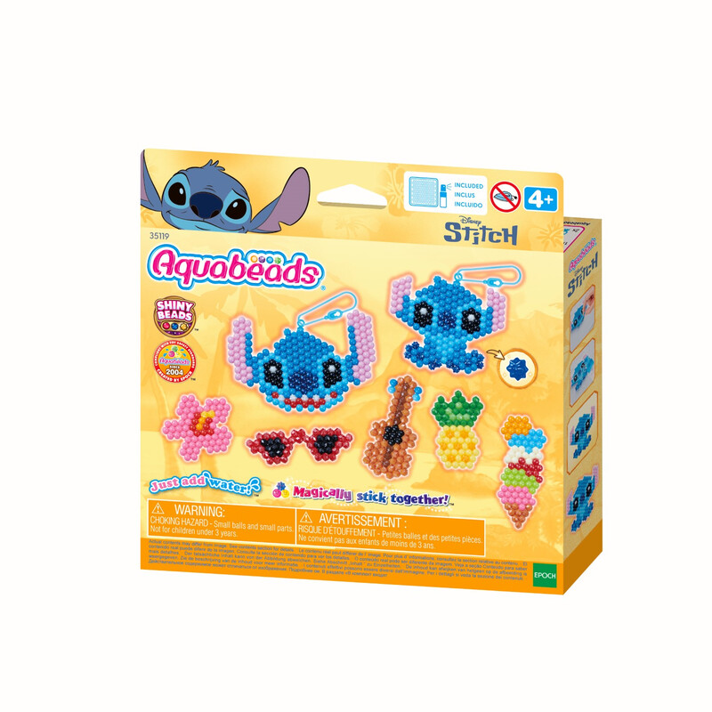 Kit de Loisirs Créatifs AQUABEADS 35119 – Porte-Clés Stitch avec 700 Perles - vue 2