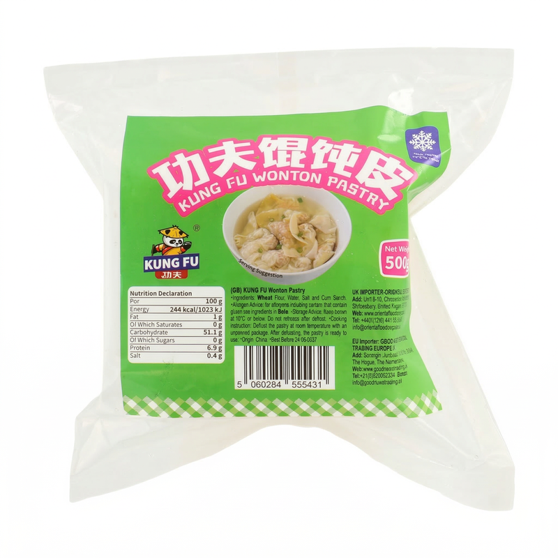 Kung Fu White Kungfu Wonton Pastry 500G