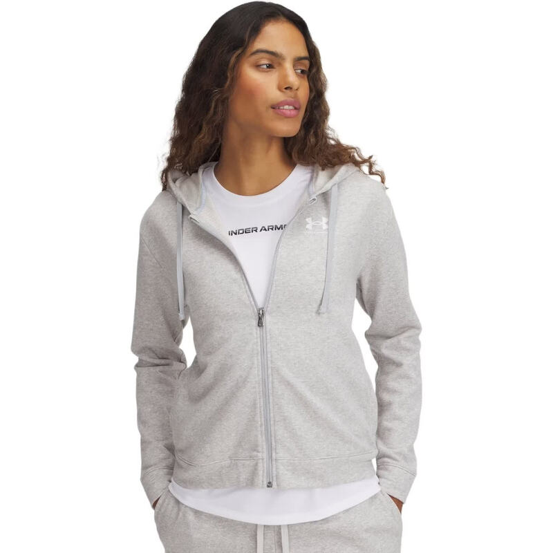 Under Armour Dames Ua Rival Terry Fz Grijs Rival Collectie S