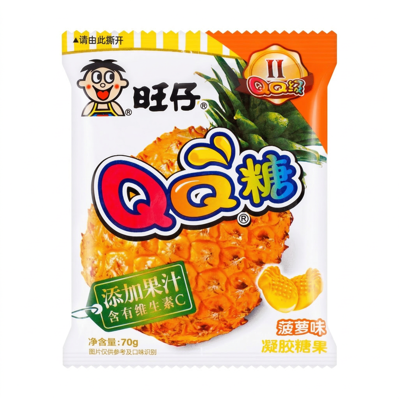 Want Want Qq Jelly Candy, Pineapple Flavor, 70G