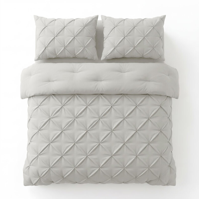 Sleeptime 2-in-1 Dekbed en Hoes Pintuck - Wasbaar Dekbed - 240 x 200 - Wit