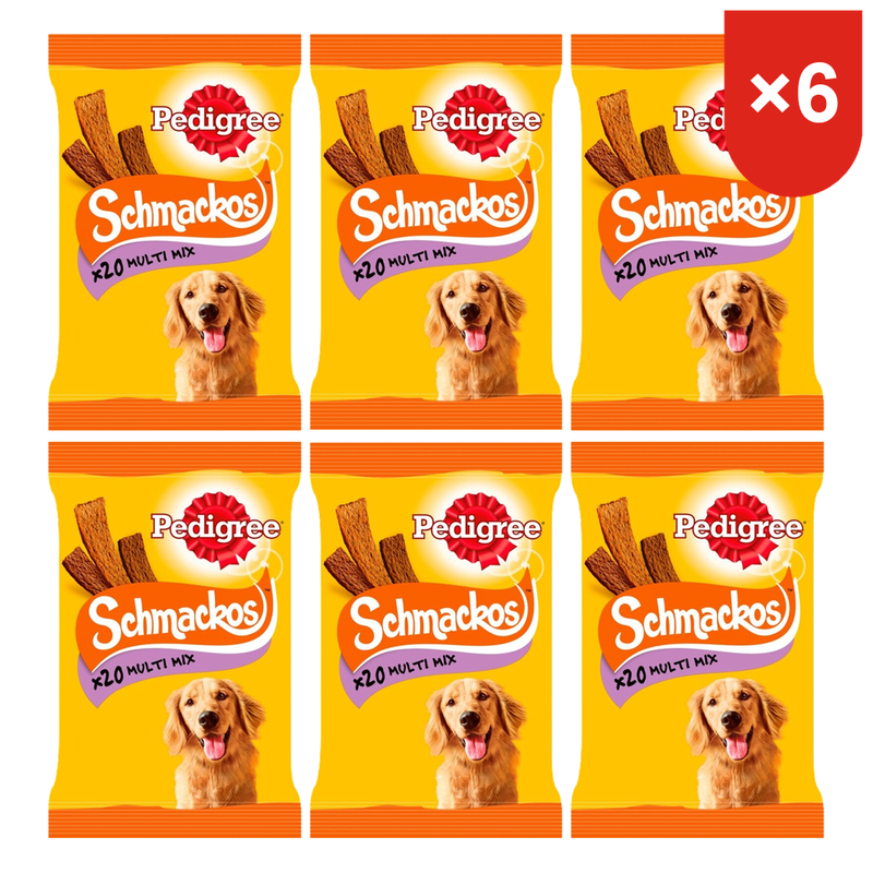 Pedigree Friandises pour chiens Saveurs mixtes*6