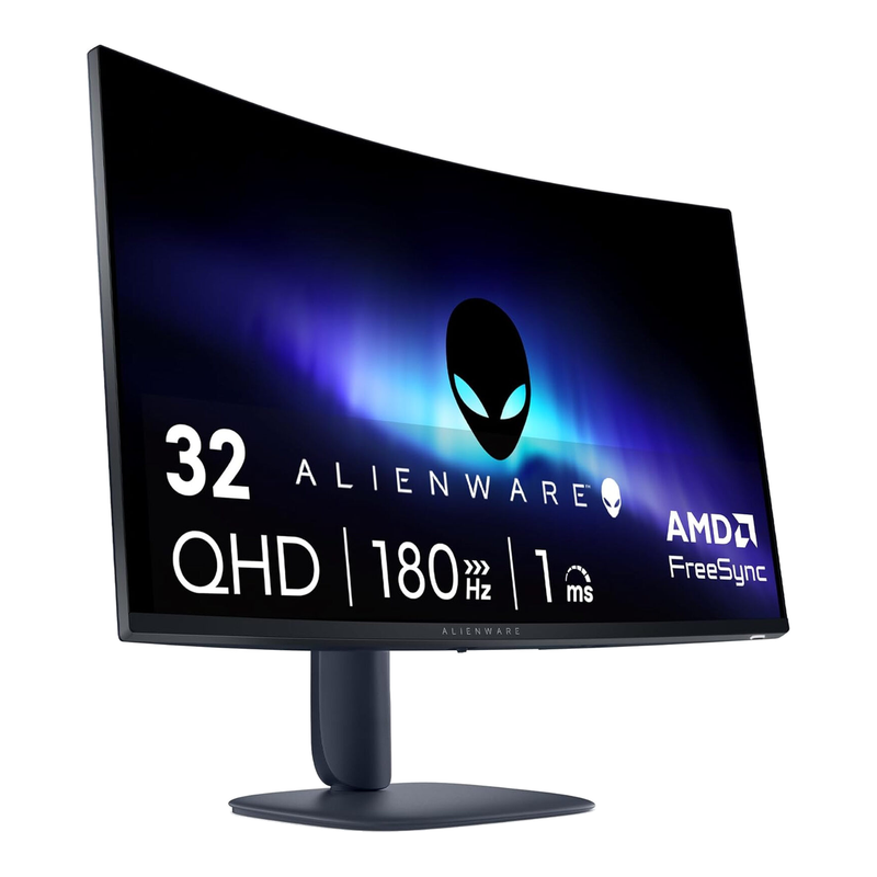 Alienware AW3225DM 32-inch gebogen gamingmonitor – QHD VA, 180 Hz, 1 ms, AMD FreeSync, Interstellar Indigo