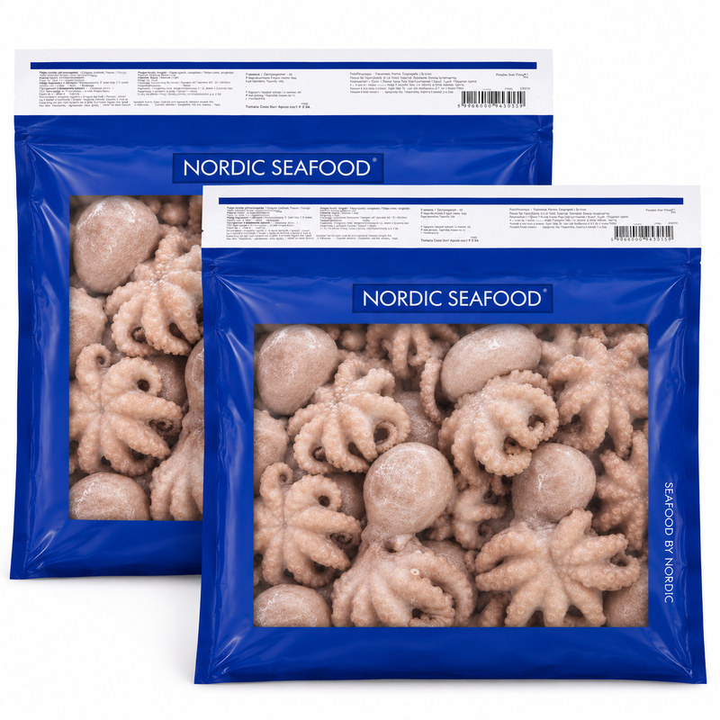 Diepvries baby octopus 10/20 – 2 x 800 g
