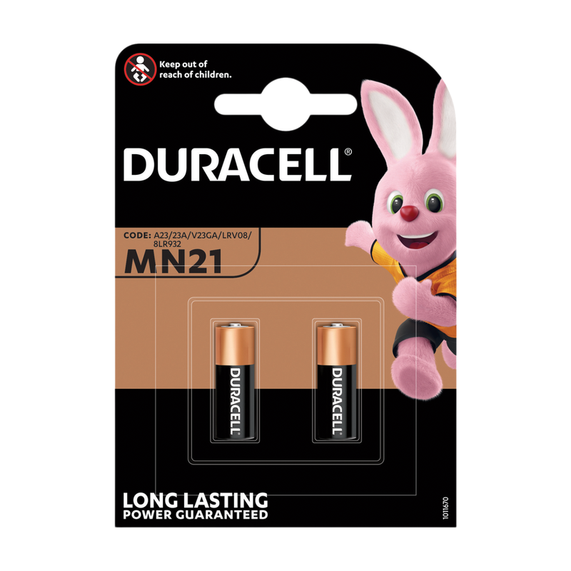 DURACELL MN21 12V Alkaline Batteries - 2 Pack