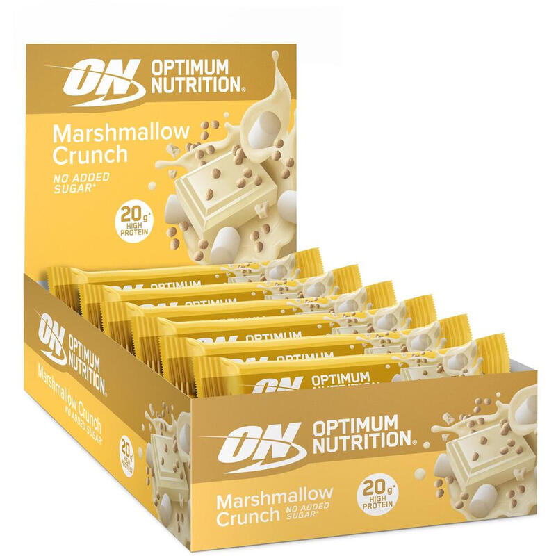 Optimum Nutrition Proteinriegel - 10 x 65 g - Marshmallow Crunch