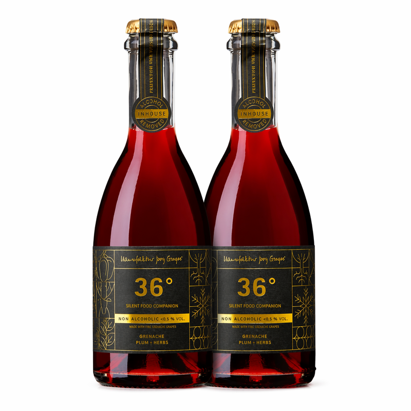 Pack of 2 - Jörg Geiger Still 36° Grenache Plum/Herbs Half Bottle 375ml