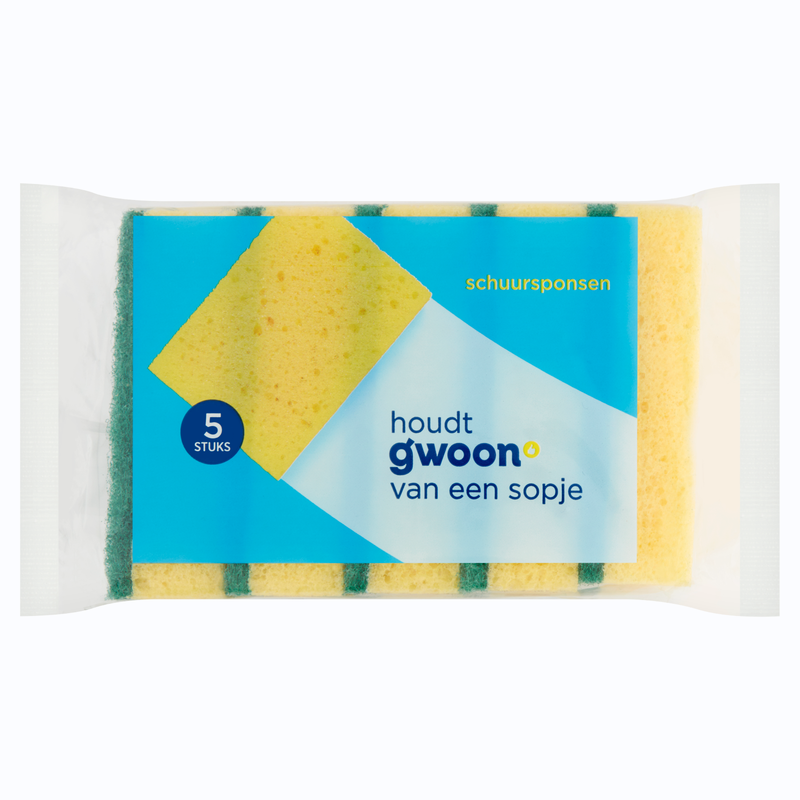 g'woon Schuursponsen 5 Stuks