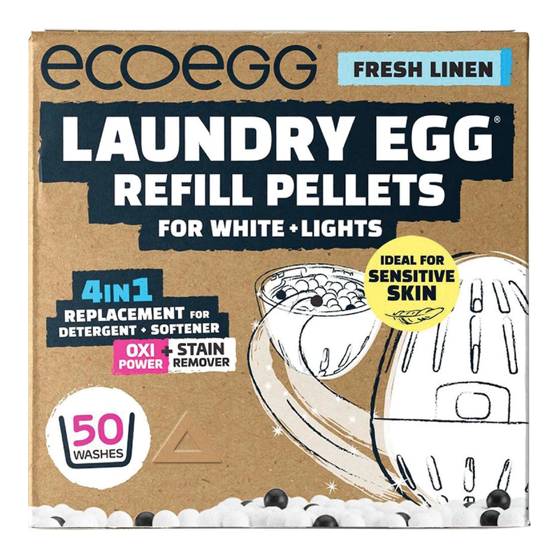Ecoegg Laundry Egg Refill Pellets For White+Light 50 Washes