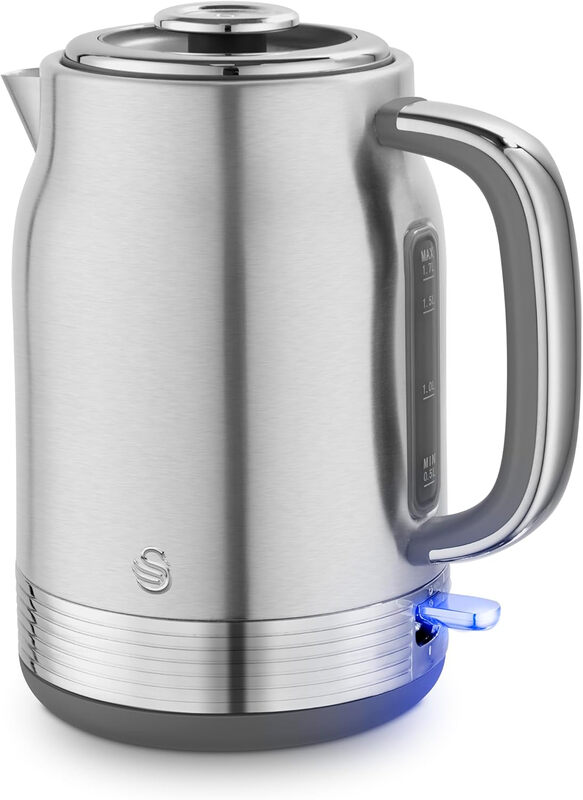 Retro Revive Jug Kettle, 1.7L, Rapid Boil, Easy Pour, 3KW, Vintage, Stainless Steel -