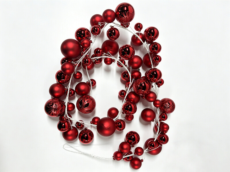 JU7CER 1.8-meter Christmas ball wire string, suitable for Christmas tree decoration, can be used for Christmas tree decoration