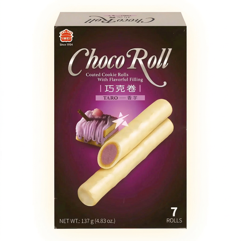 Yi Mei Imei Taro Flavor Chocolate Roll Cake 137G