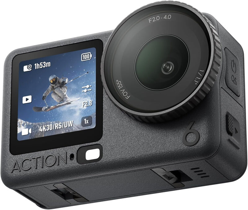 DJI Osmo Action 6 Standaard Combo actiecamera, met 1/1,1-inch vierkante sensor, variabel diafragma, 4 uur batterijduur, 4K