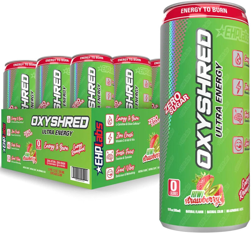 OxyShred Ultra Energy RTD Kiwi Strawberry 12 x 355ml