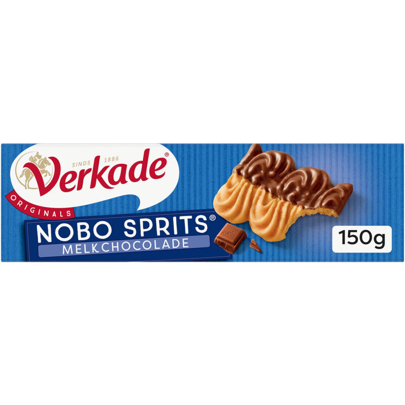 Verkade Nobo Spritzed Melkchocolade - 150 g