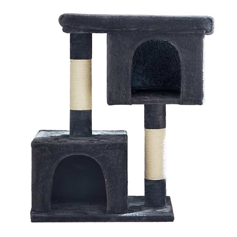 SONGMICSHOME Cat Tree, Cat Tower, with Large Cat Perch, 2 Cat Caves, Scratching Post,