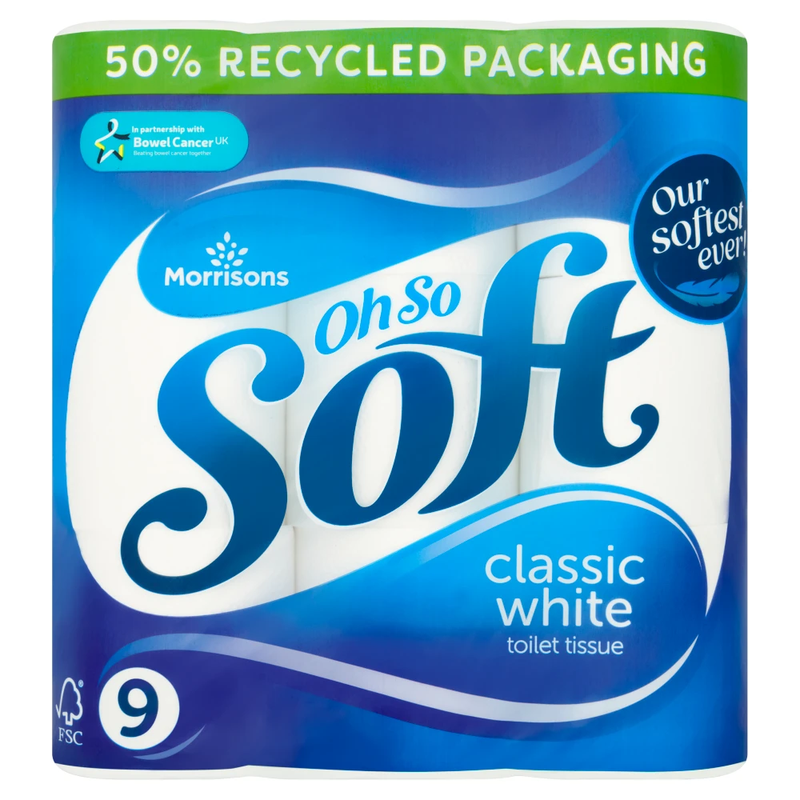 Oh So Soft 9 Classic White Toilet Tissue