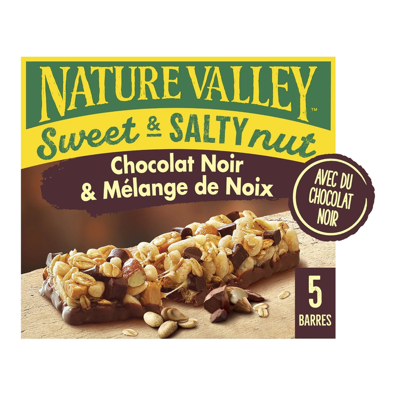 Barres Céréales Sweet & Salty Nut Cacahuètes Et Amandes Nature Valley La Boîte De 5
