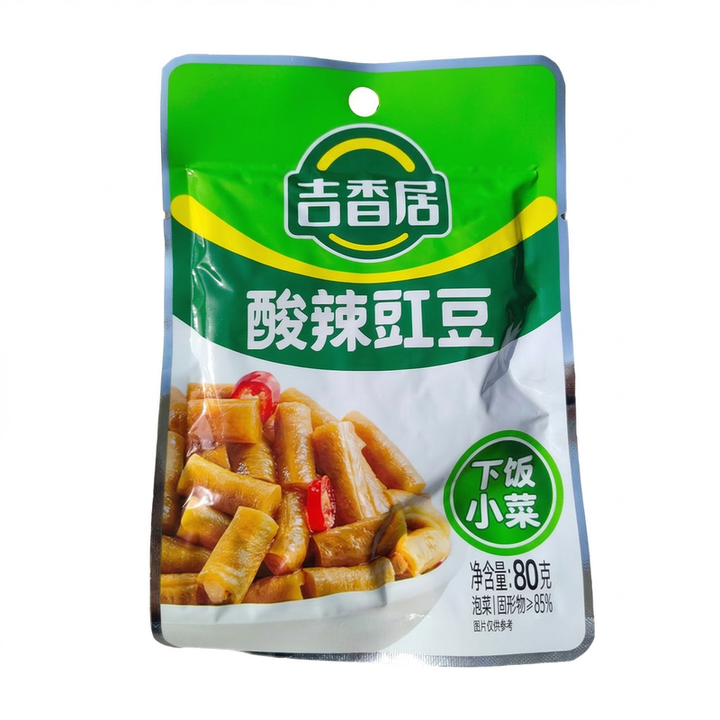 Jixiangju pittig ingelegde koe-erwten 80 g
