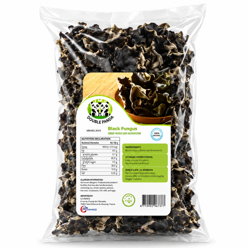 DOUBLE PANDA Schwarzer Pilz (Nấm Mèo) 1 kg