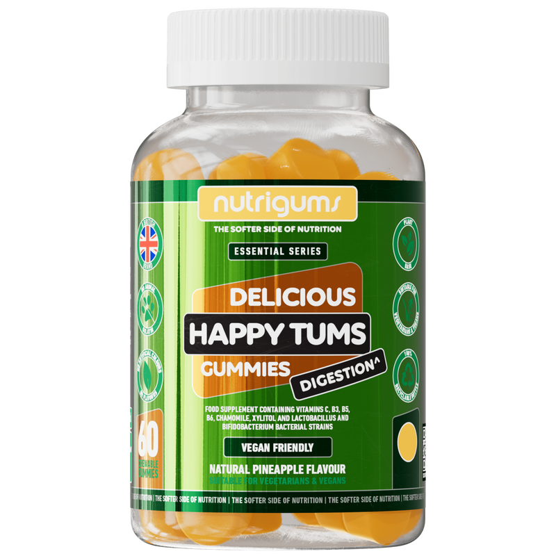 Nutrigums Happy Tums Digestion Daily Wellness Support Gummies - 60 Gummies