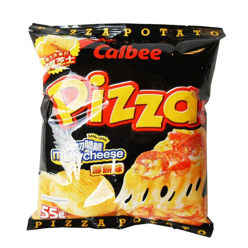 Calbee Potato Chips Melty Cheese Pizza Flavour 55G