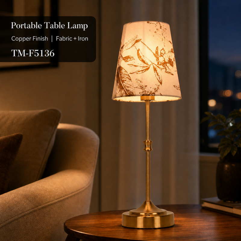 Mohheds Vintage Floral Fabric Table Lamp, 3W Touch Control 3 Color Changing Plug & Rechargeable Desk Night Lamp for Bedroom Bedside Home Decor Gift