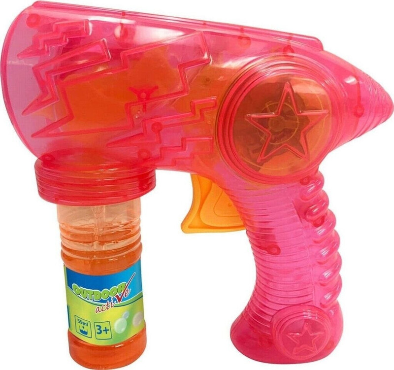 Seifenblasenpistole, Rot-Orange für 59ml Flüssigkeit