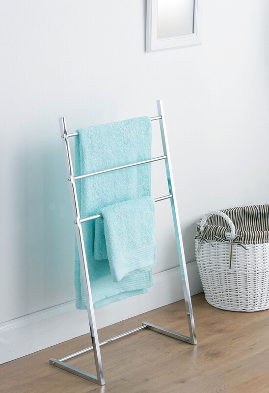 3 Arm Chrome Towel Stand