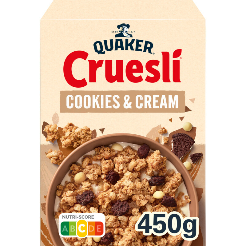 Quaker Cruesli Cookies&Cream - 450 g