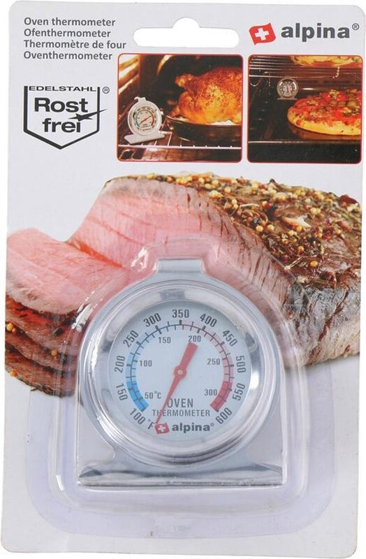 Alpina oventhermometer – roestvrij staal, 6 cm