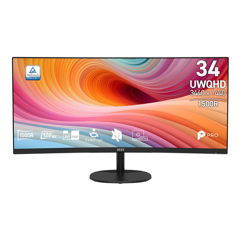 MSI Pro MP341CQ E12 34" UWQHD 120Hz Curved VA Monitor