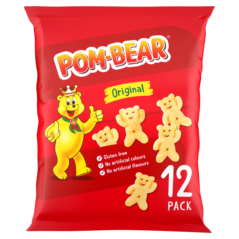Pom-Bear Original Potato Crisps 12 x 13g