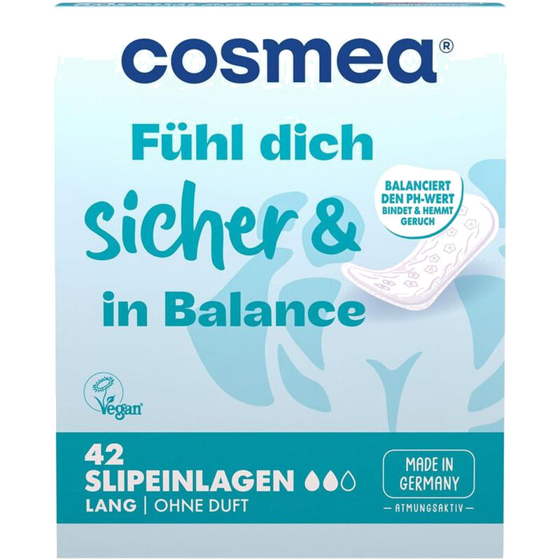 COSMEA Slipeinlagen Lang pH-Balance 42 Stück