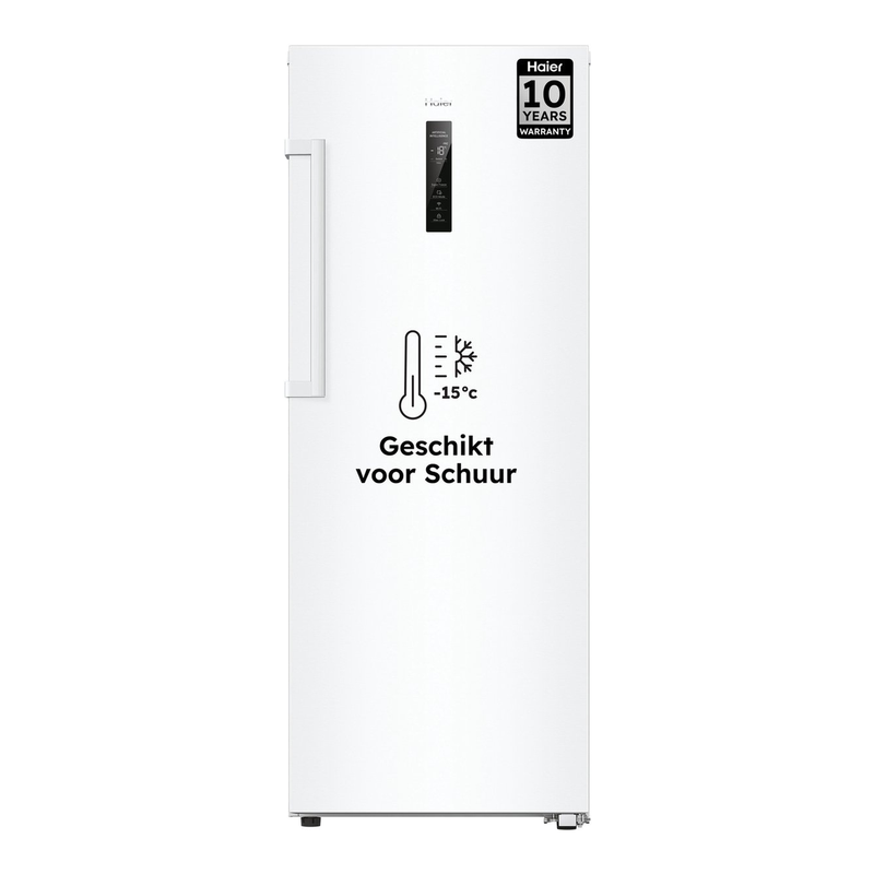 Haier staande vriezer - NF - energieklasse D - 226 liter - extern display - eenvoudige handgreep - extreme koudebescherming - Instaswitch - wit