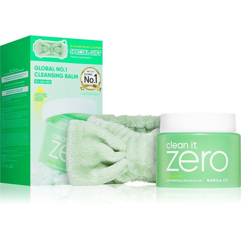 Banila Co. Clean It Zero Reinigungsbalsam Porenklärendes Set 180 ml + Haarband 1 Stück
