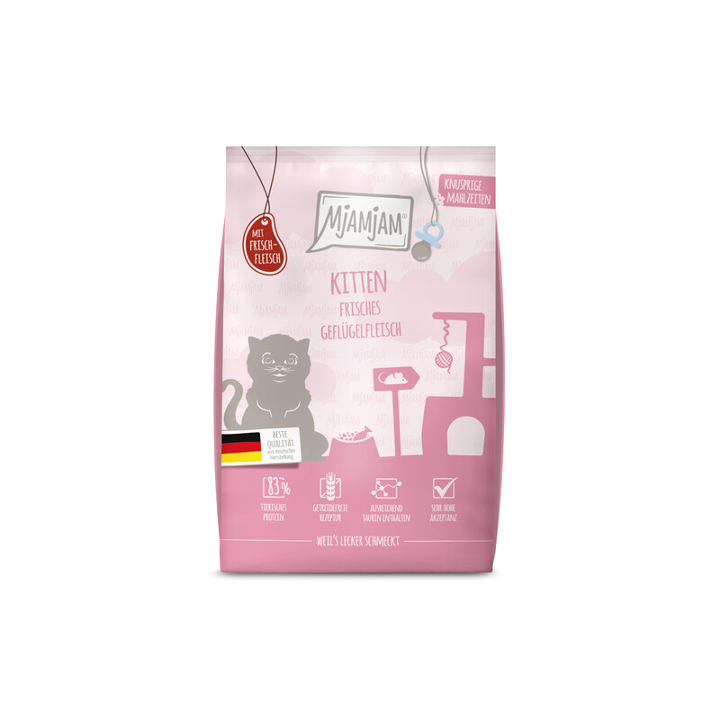 MjAMjAM - Knusprige Mahlzeiten - Kitten - Frisches Geflügelfleisch 1.5 kg