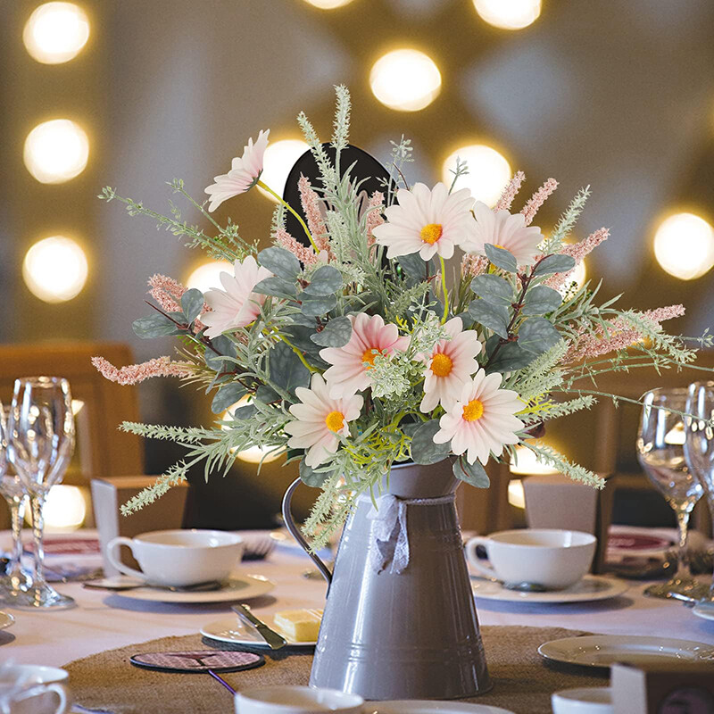 1Pc 14in/38cm Artificial Flowers Home Decoration Flower Design Wedding Handheld Bouqu