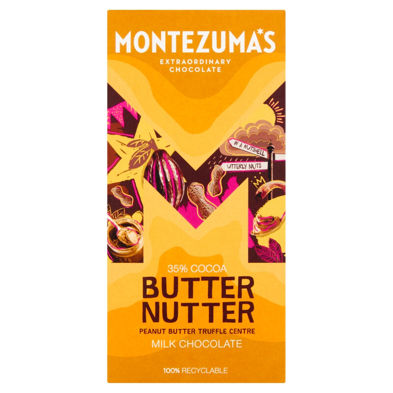 Montezuma's Butter Nutter Truffle Bar 90G