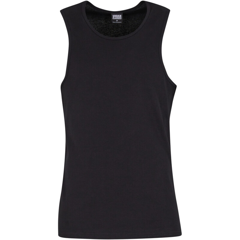 Urban Classics geripptes Unterhemd, 2er-Pack, Schwarz+schwarz