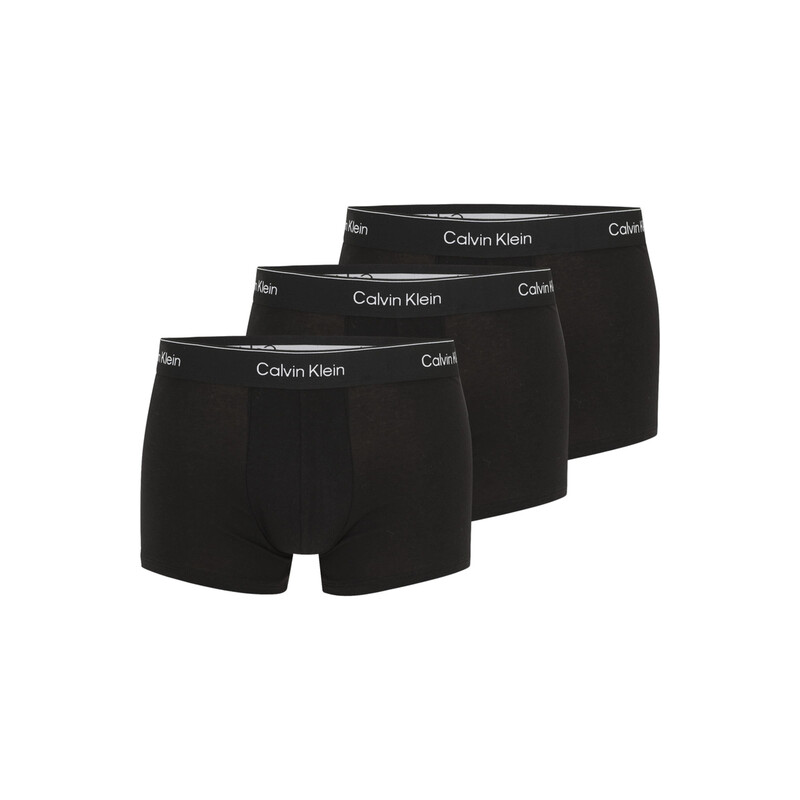 Calvin Klein 3Er-Pack Trunks Icon Baumwoll-Stretch Schwarz Herren
