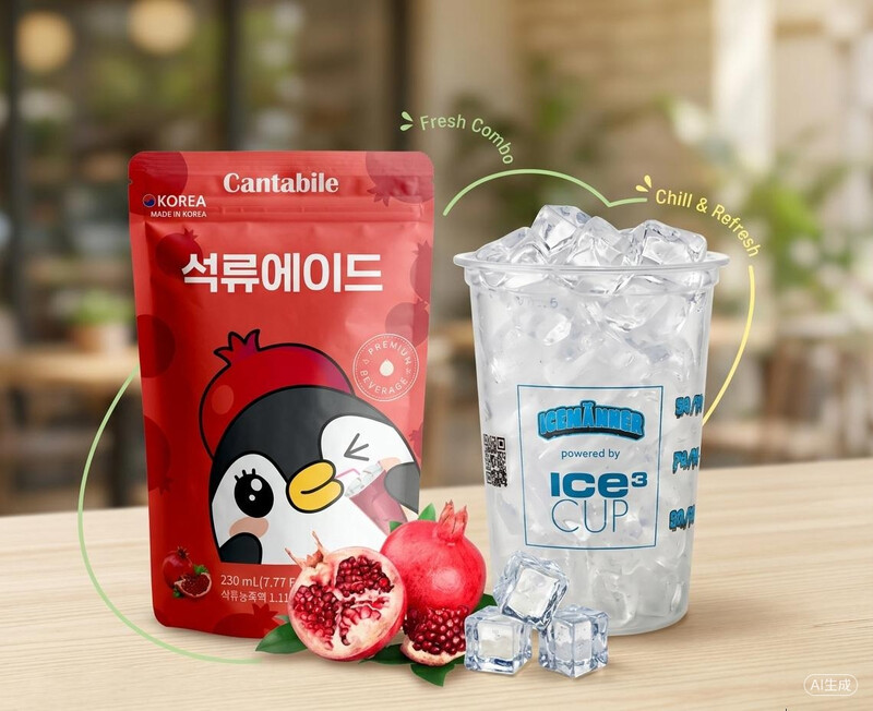 CTB Granatapfel Ade 230 ml mit Eisbecher
