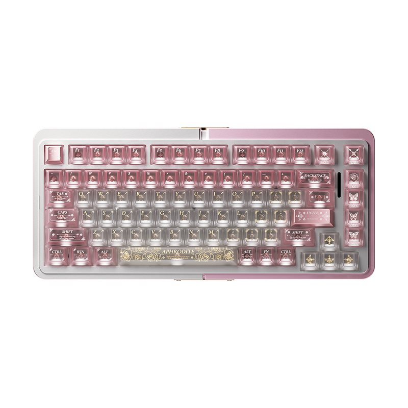 E75 Oracle Switch Silver-Pink Magnetic Keyboard | 75% Layout | Aluminum Alloy Frame |
